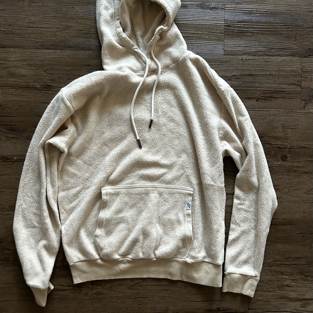 Men's FEAT Blanket Blend size Medium Cream Hoodie